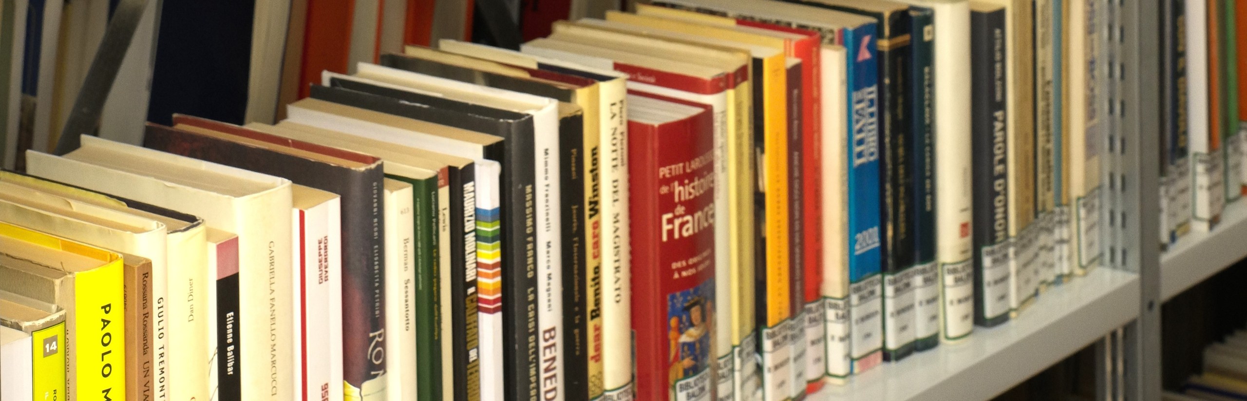 Foto che rappresenta alcuni volumi del Fondo Bordin