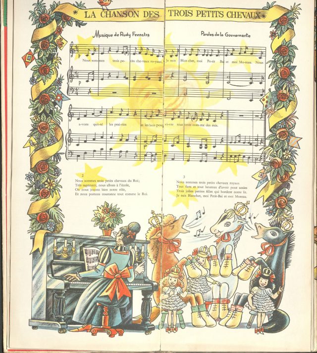 Trois CHEVAUX au Palais du Roi